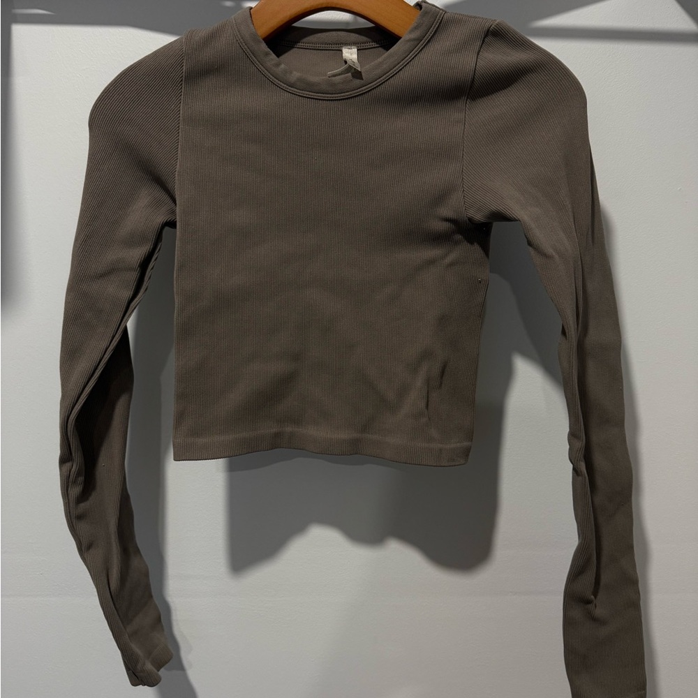 Women's Long Sleeve Top - Gray